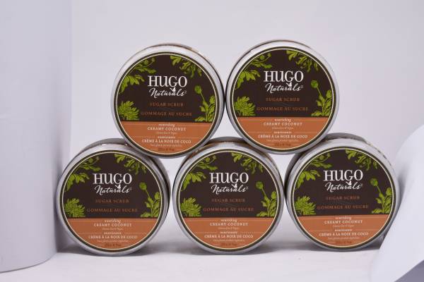 Hugo Naturals Sugar Scrub, Creamy Coconut, 9 Ounce