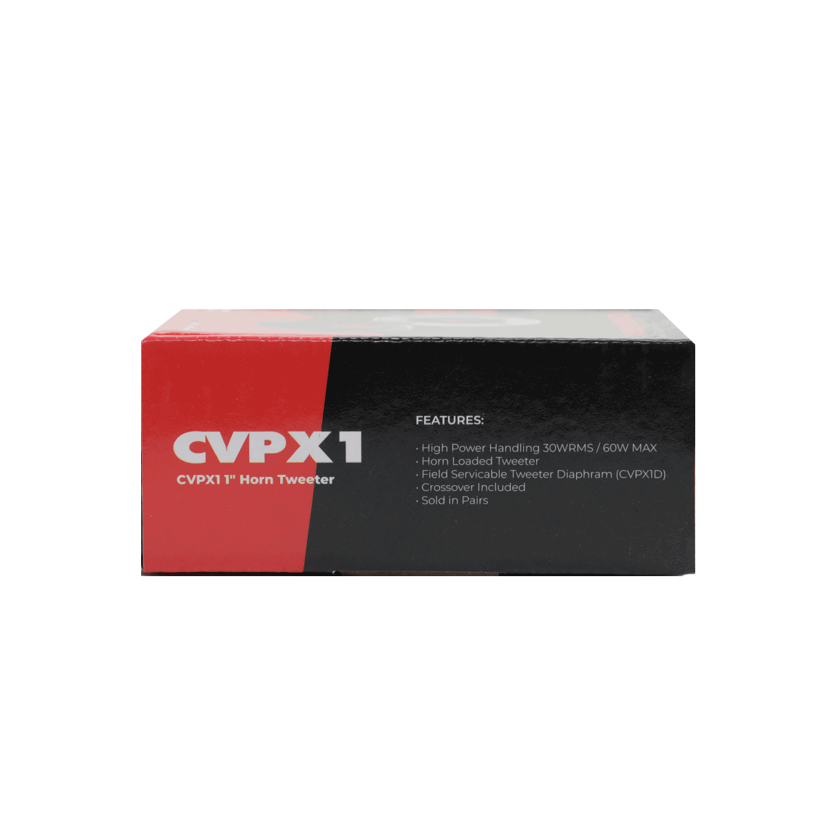 The image displays a rectangular product box for the CVPX1 1