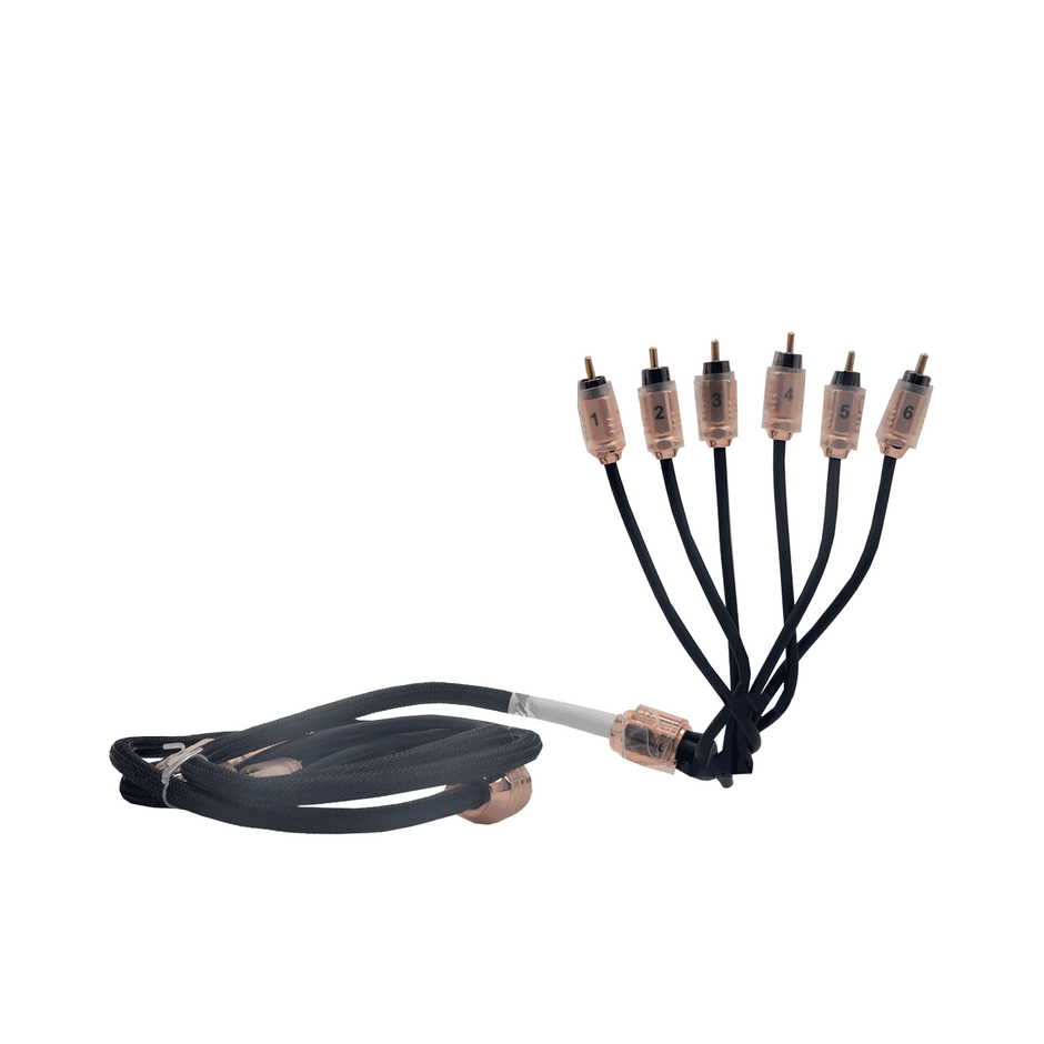 Diamond Audio HX66 6ft 6-channel twisted RCA cable - view 1