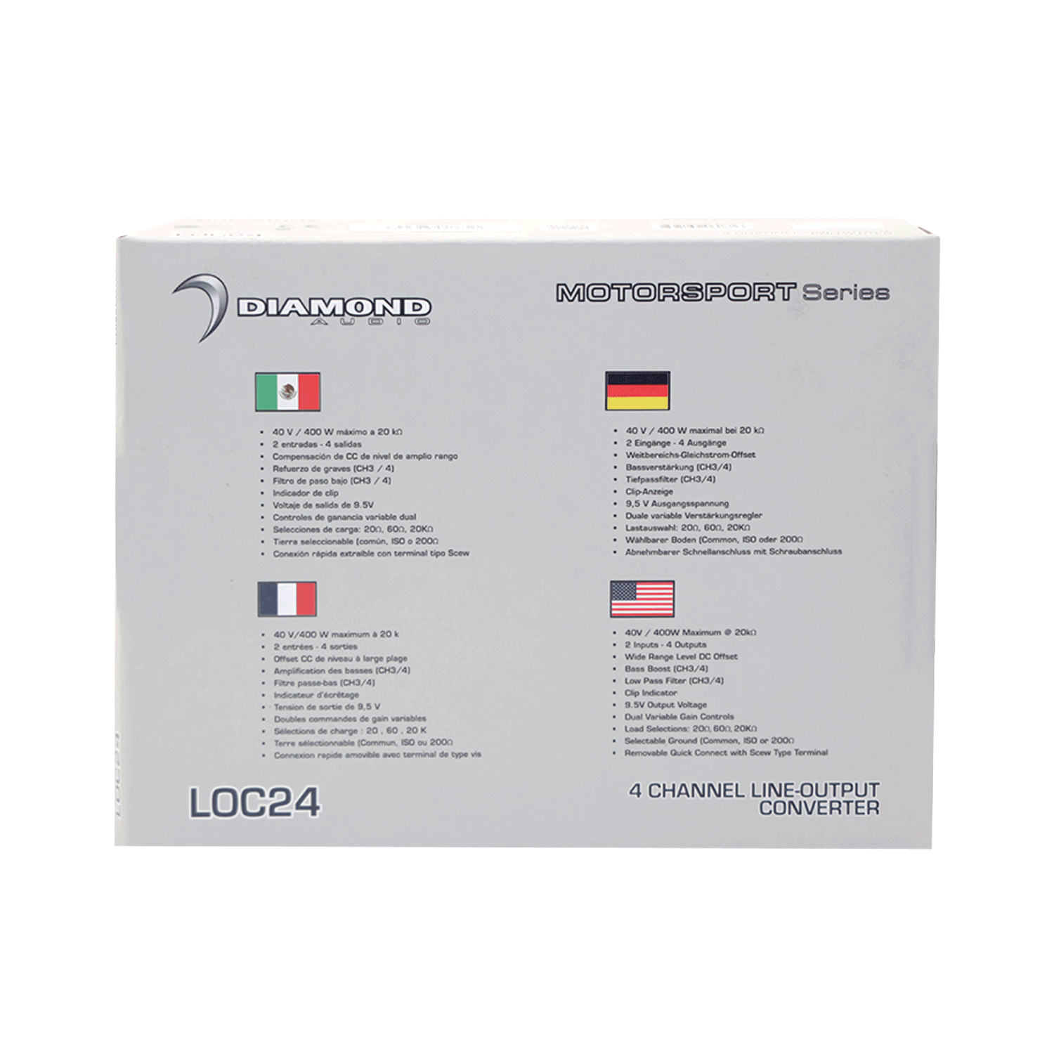 LOC24 - LOC Series 4-Channel Line-Output Converter (2 IN/4 OUT)