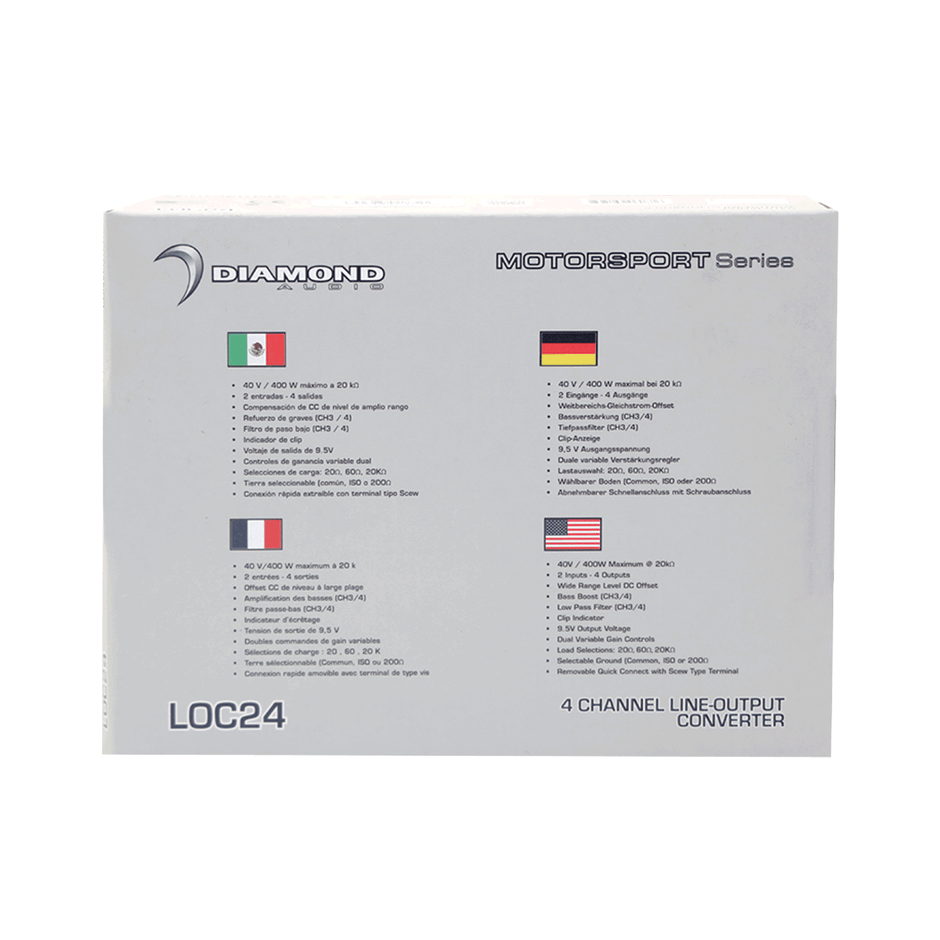 LOC24 - LOC Series 4-Channel Line-Output Converter (2 IN/4 OUT)