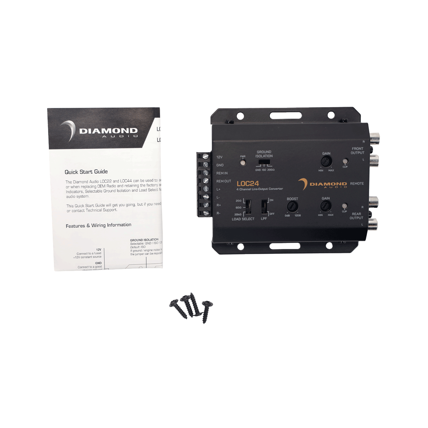 LOC24 - LOC Series 4-Channel Line-Output Converter (2 IN/4 OUT)