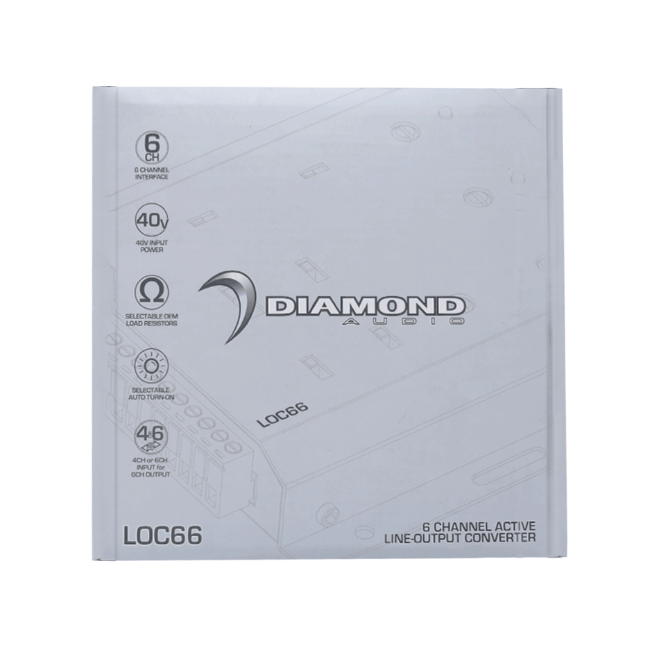 LOC Series 6-Channel Line-Output Converter (6 IN/6 OUT) - LOC66