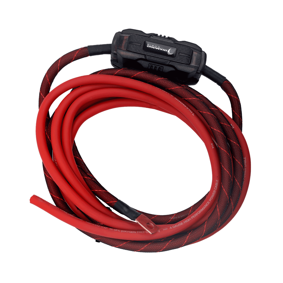 HX42 - 2 - Channel 4 Gauge Amplifier Installation Kit W/ RCA Interconnect and 20 ft Speaker Cable - HX42 - Diamond Audio