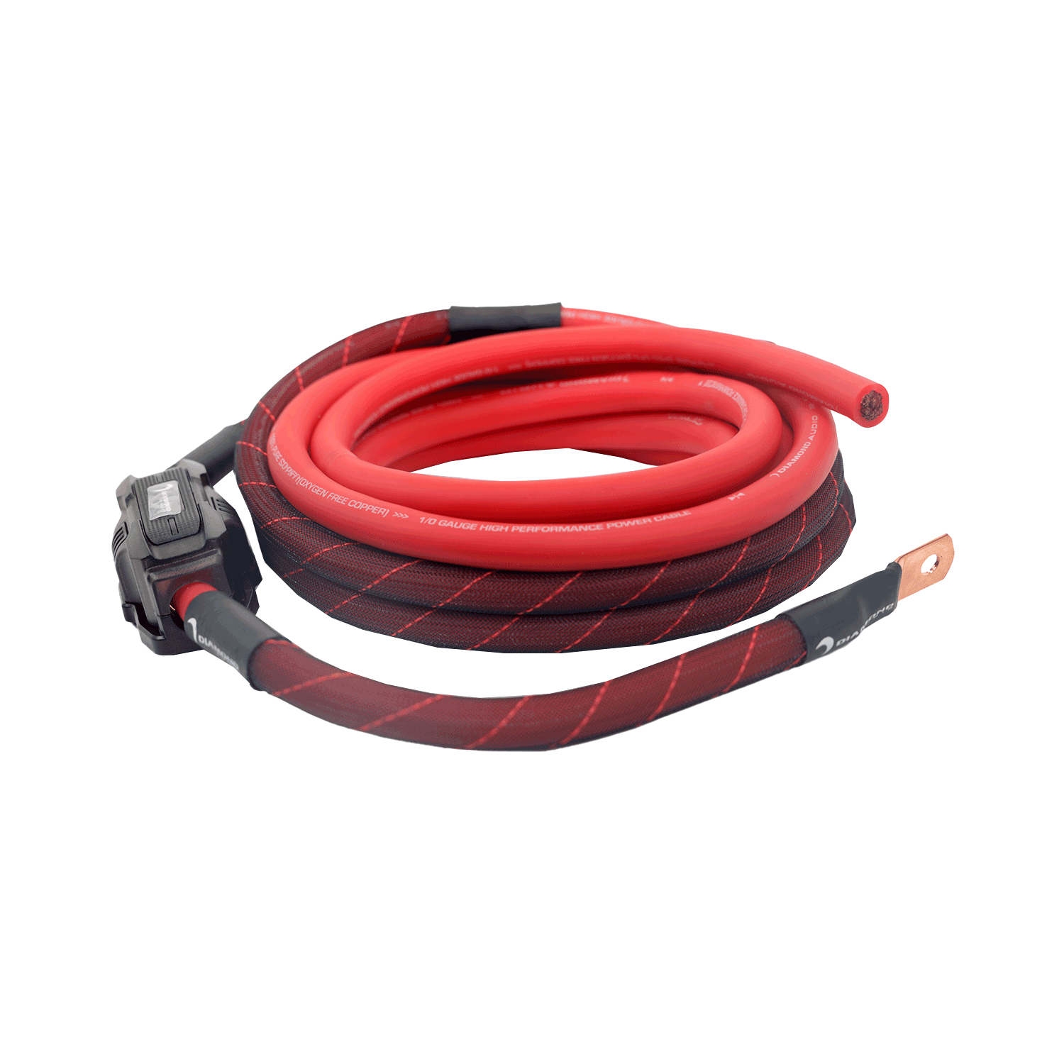HX02 - 2 - Channel 0 Gauge Amplifier Installation Kit W/ RCA Interconnect and 20 ft Speaker Cable - HX02 - Diamond Audio