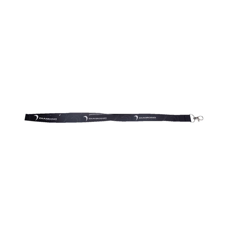Sleek Black Diamond Audio Lanyard (Black) - DALANR -  - Diamond Audio