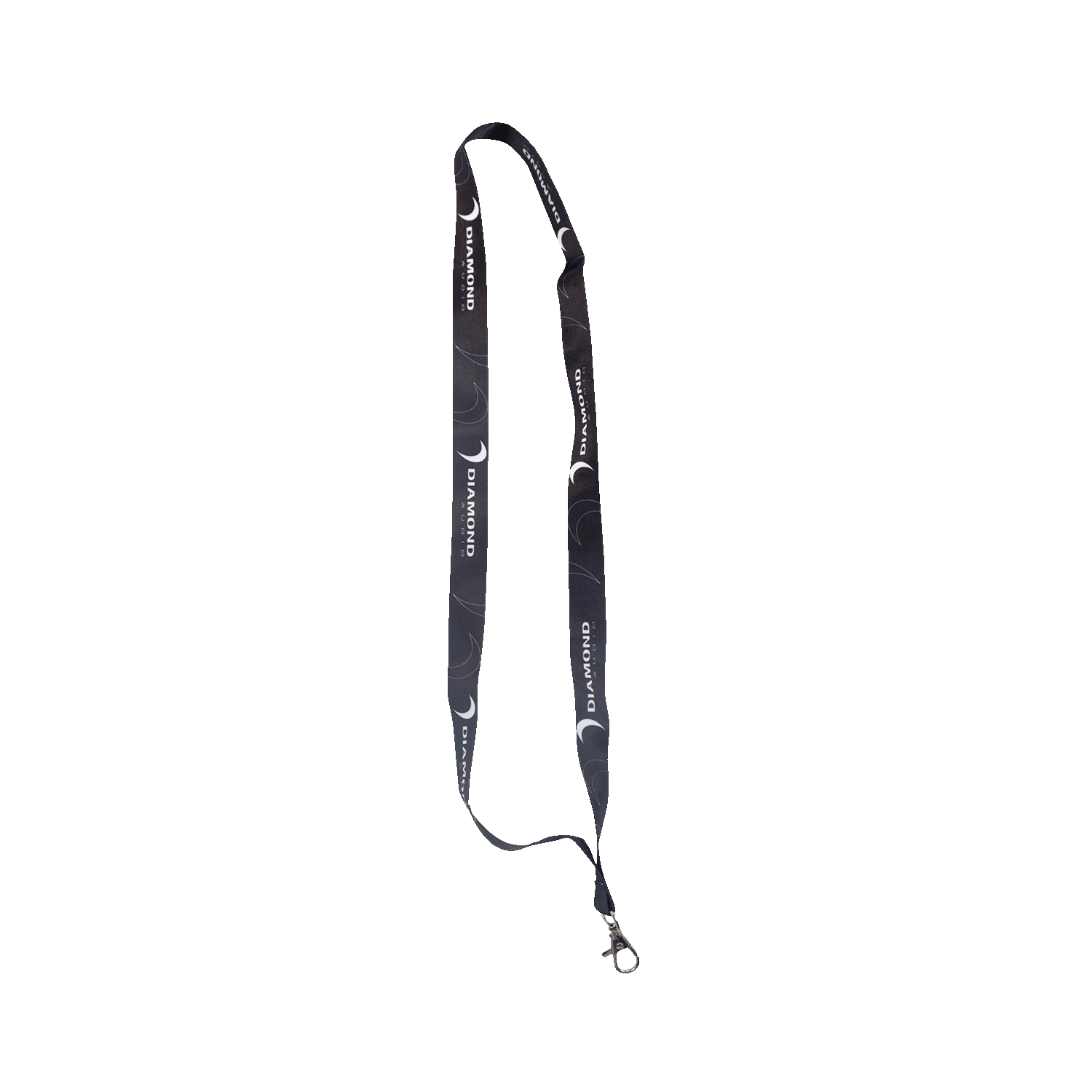 Sleek Black Diamond Audio Lanyard  (Black) - DALANR