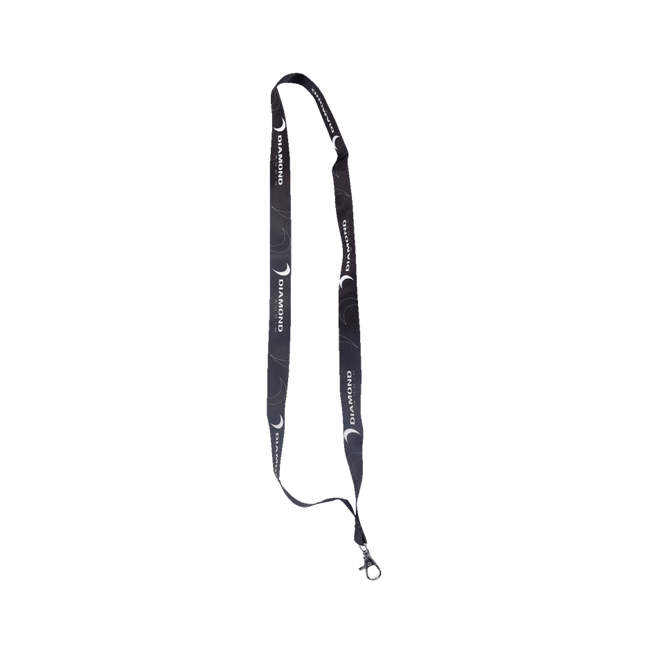 Sleek Black Diamond Audio Lanyard  (Black) - DALANR