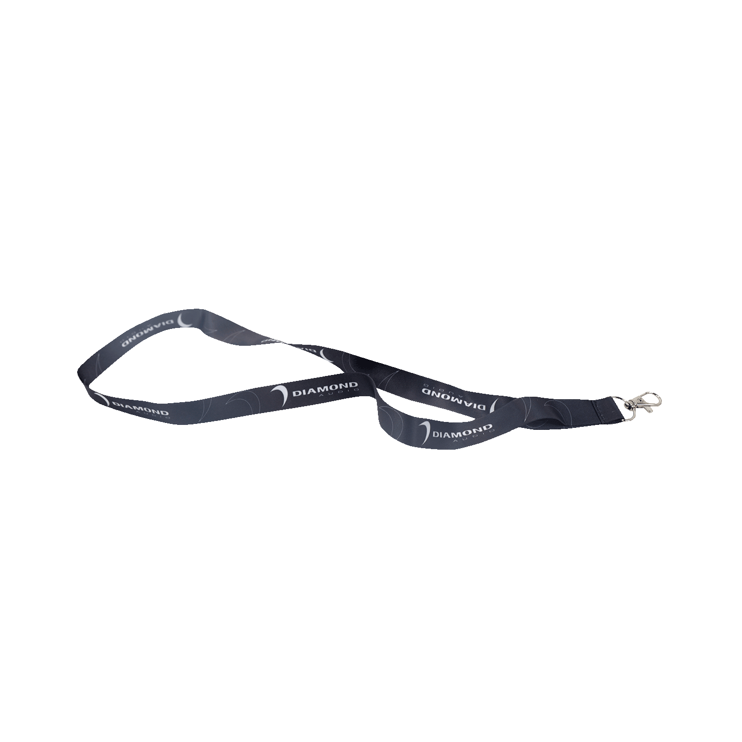 Sleek Black Diamond Audio Lanyard  (Black) - DALANR
