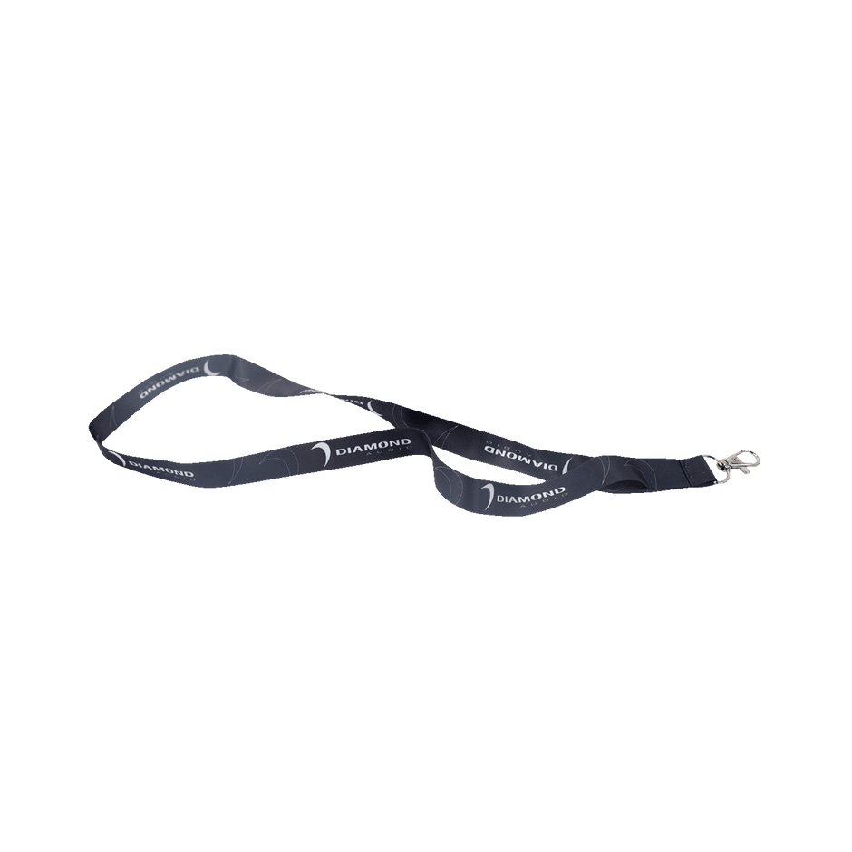 Sleek Black Diamond Audio Lanyard  (Black) - DALANR