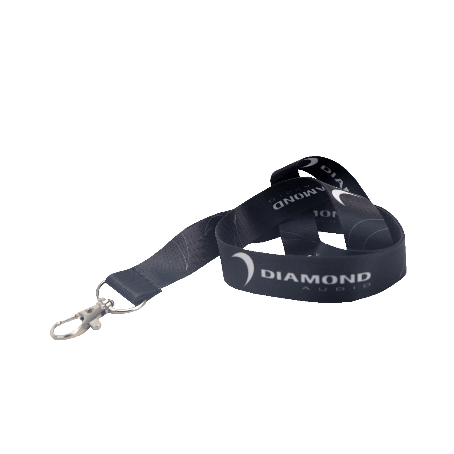 Sleek Black Diamond Audio Lanyard  (Black) - DALANR