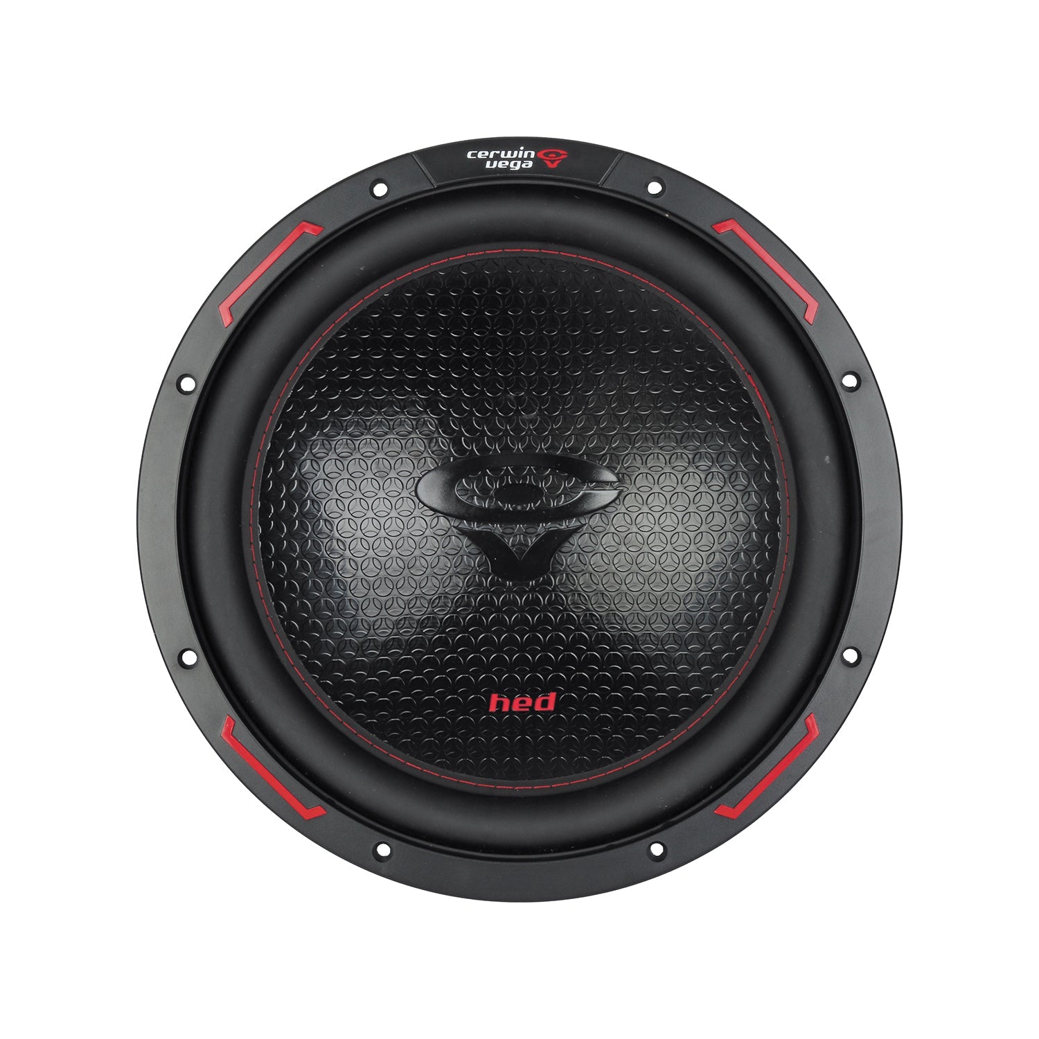 The HED 2025 Edition Subwoofer is a black circular 12