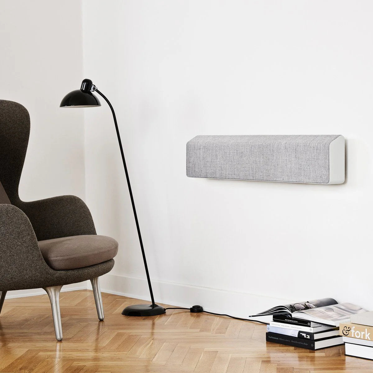Vifa Stockholm 2.0 Bluetooth Soundbar, Nordic Design Soundbar, Highend Audiophile Speaker, High Performance Wireless Speaker with Smart APP Multi-Room System ( Pebble Grey )