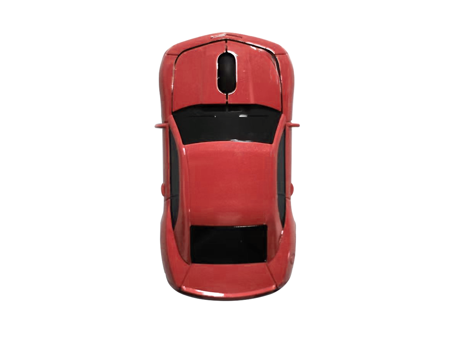 Wireless Bluetooth Mouse Compatible with iOS Windows Android - Works with Computer, Laptop, Tablet, Mobile Phone - Universal Bluetooth/USB Receiver Connectivity (CAM01-RH, Red Hot)