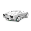 Wireless Bluetooth Mouse looks like Lamborghini 2.4GHz LED Light Glossy Decoration Desktop Laptop Computer Mouse Optical Mice (White)