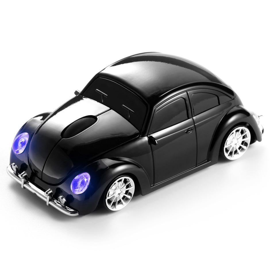 Wireless Bluetooth Mouse Compatible with iOS Windows Android - Works with Computer, Laptop, Tablet, Mobile Phone - Universal Bluetooth/USB Receiver Connectivity (VW01-BLK, Black)