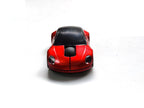 Car-Shaped Bluetooth Wireless Mouse, 2.4GHz Optical, 2-Button, USB Compatible, PC and Laptop (Red)