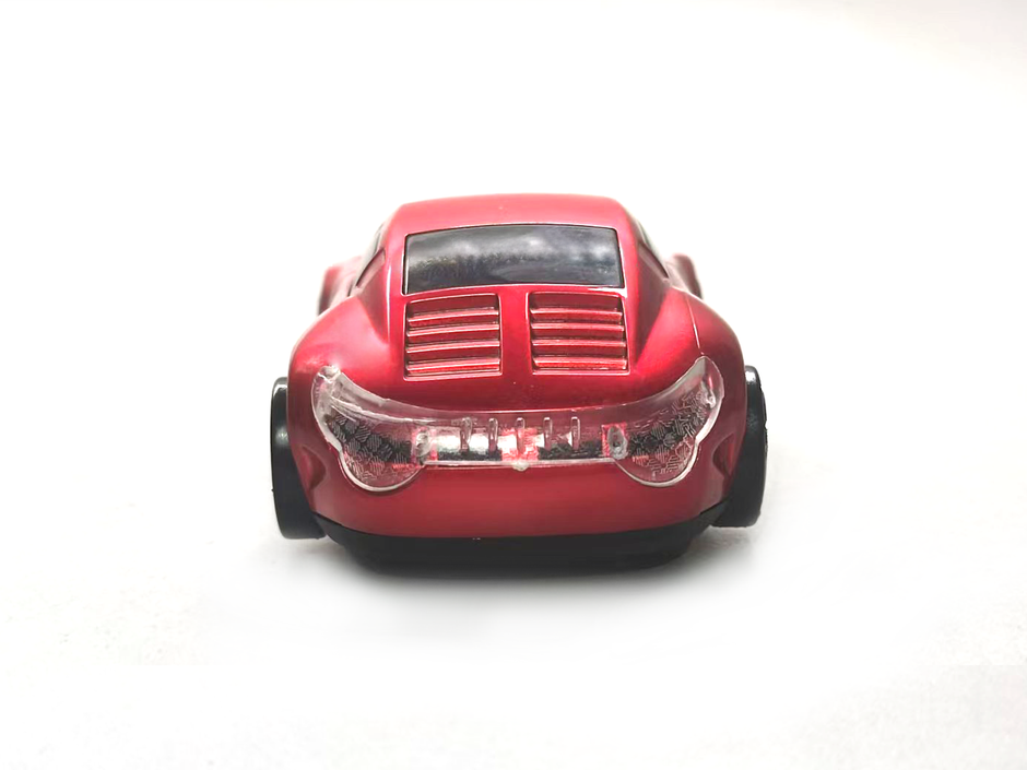 Sports Car Bluetooth Wireless Mouse 2.4GHz LED Light Computer Mouse Optical Decoration Desktop Laptop Glossy (Red)