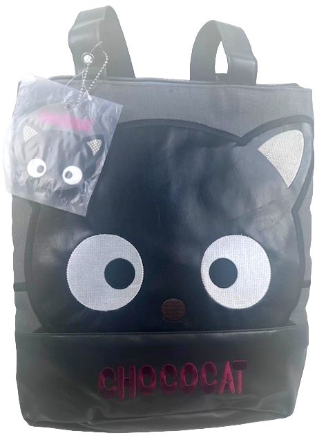 Sanrio Chococat Cosplay Tote Bag Embroidered Facial with Keychain - 14