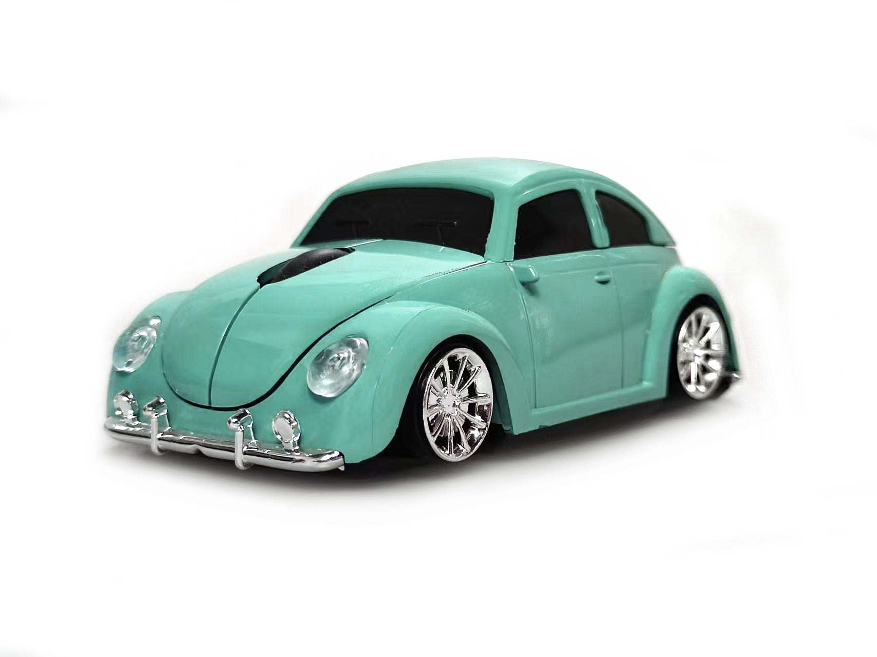 Wireless Bluetooth Mouse Compatible with iOS Windows Android - Works with Computer, Laptop, Tablet, Mobile Phone - Universal Bluetooth/USB Receiver Connectivity (VW01-TU, Turquoise)