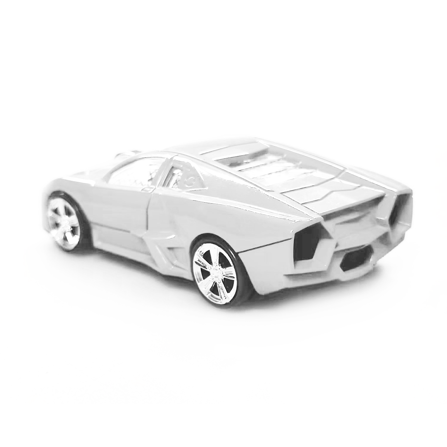Wireless Bluetooth Mouse looks like Lamborghini 2.4GHz LED Light Glossy Decoration Desktop Laptop Computer Mouse Optical Mice (White)