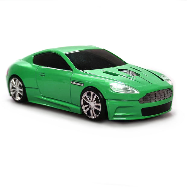 Wireless Mouse Compatible with iOS Windows Android - Works with Computer, Laptop, Tablet, Mobile Phone - Universal Bluetooth/USB Receiver Connectivity (AM01-BRG, British Racing Green)
