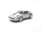 Sports Car Shaped Wireless Mouse 2.4GHz LED Light Computer Mouse Optical Decoration Desktop Laptop Glossy (White)