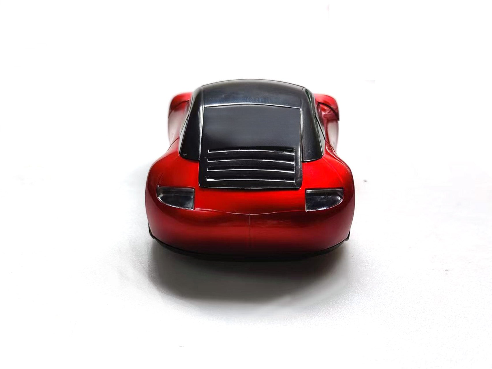 Car-Shaped Bluetooth Wireless Mouse, 2.4GHz Optical, 2-Button, USB Compatible, PC and Laptop (Red)