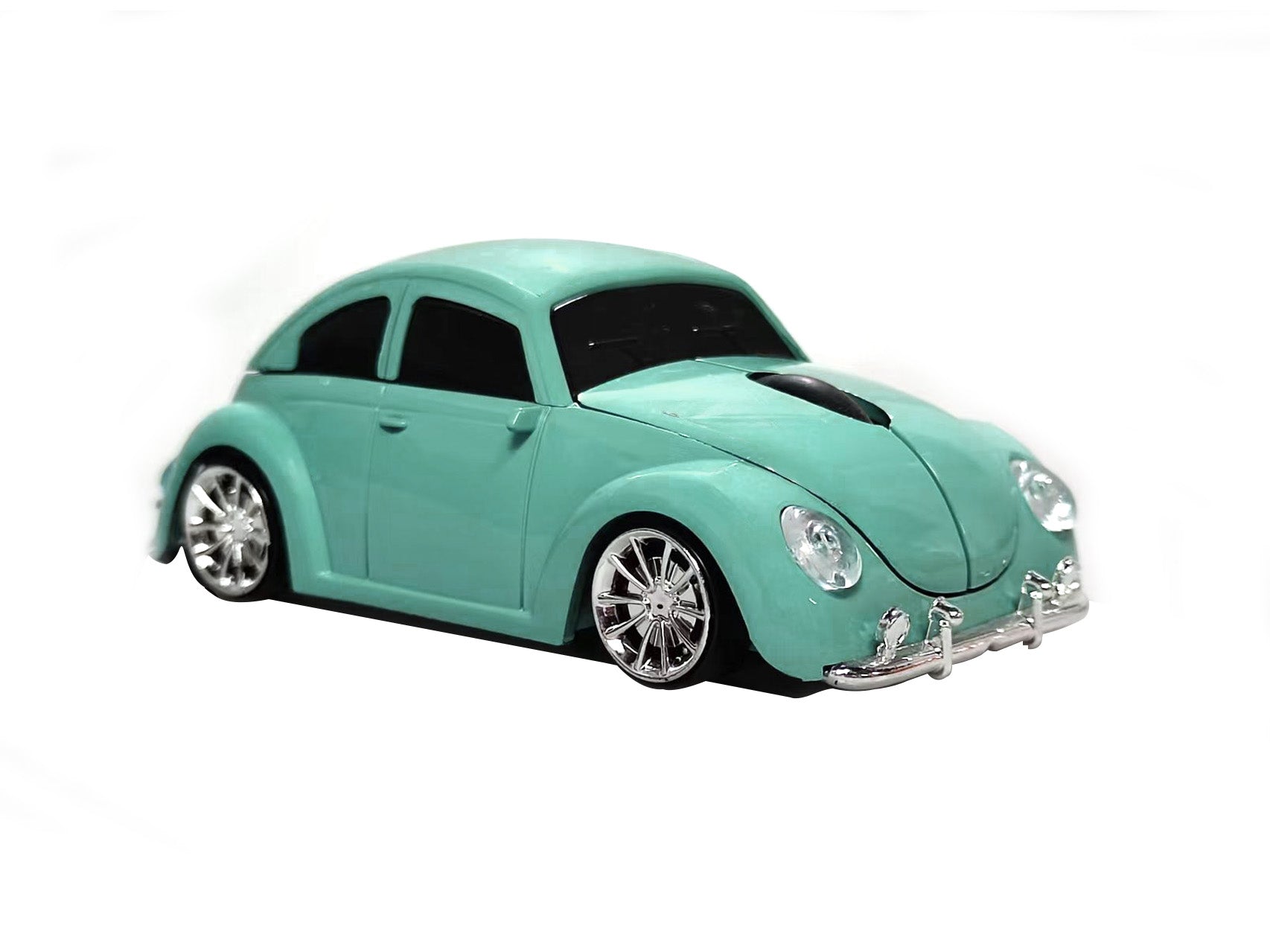 Wireless Bluetooth Mouse Compatible with iOS Windows Android - Works with Computer, Laptop, Tablet, Mobile Phone - Universal Bluetooth/USB Receiver Connectivity (VW01-TU, Turquoise)