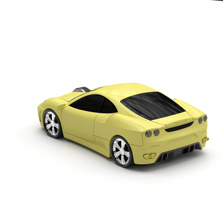 Wireless Bluetooth Mouse Compatible with iOS Windows Android - Works with Computer, Laptop, Tablet, Mobile Phone - Universal Bluetooth/USB Receiver Connectivity (F1-My, Modena Yellow)