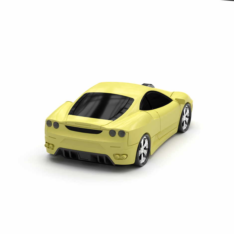 Wireless Bluetooth Mouse Compatible with iOS Windows Android - Works with Computer, Laptop, Tablet, Mobile Phone - Universal Bluetooth/USB Receiver Connectivity (F1-My, Modena Yellow)