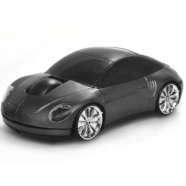 Car Wireless Bluetooth Mouse, 2.4GHz Optical, 2-Button, USB Compatible, PC and Laptop (Black)