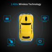 Wireless Mouse BluetoothCompatible with iOS Windows Android - Works with Computer, Laptop, Tablet, Mobile Phone - Universal Bluetooth/USB Receiver Connectivity (VW01, Lemon Yellow)