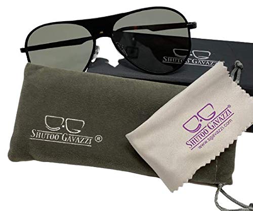 Shutoo Gavazzi Sunglasses Eyewear with Instant Auto Transitions BLACK