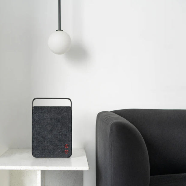 Vifa Oslo Bluetooth Speaker | Nordic Design | Compact Rechargeable Hi-Resolution Bluetooth Portable Speaker (Slate Black)