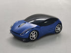 Computer Wireless Mouse Futuristic Car Shape Optical Mice USB 2.4Ghz 2 Button for PC Laptop (Blue)