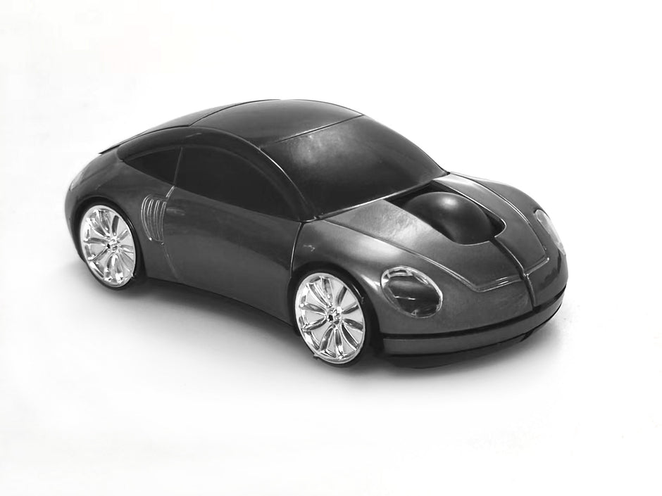 Car Wireless Bluetooth Mouse, 2.4GHz Optical, 2-Button, USB Compatible, PC and Laptop (Black)