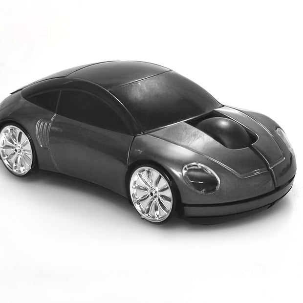 Car Wireless Bluetooth Mouse, 2.4GHz Optical, 2-Button, USB Compatible, PC and Laptop (Black)
