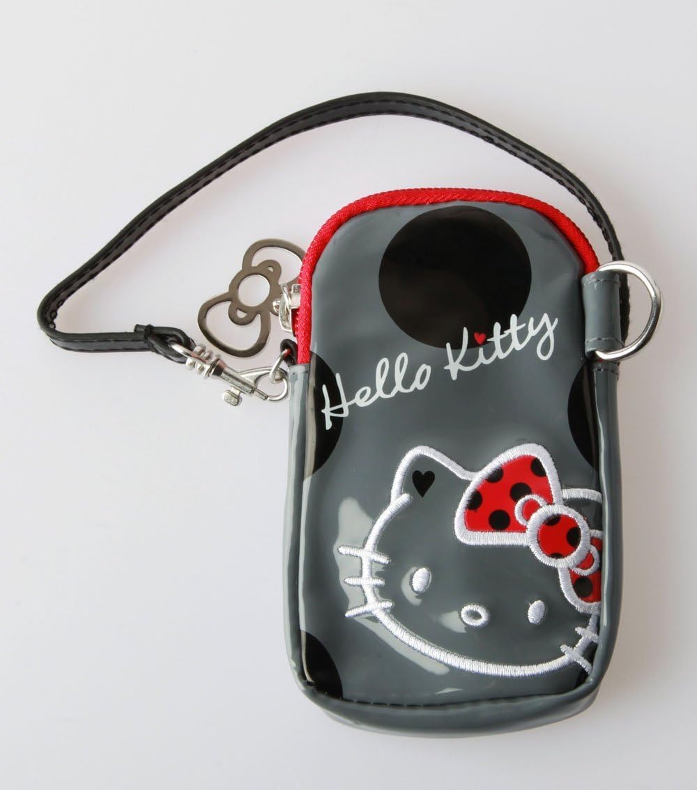 Sanrio Hello Kitty Polka Dot Camera Case or Wristlet Pouch