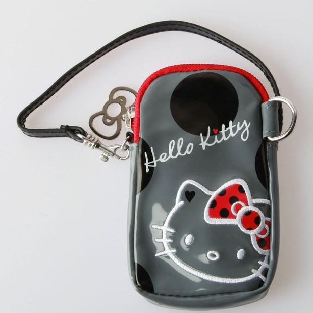 Sanrio Hello Kitty Polka Dot Camera Case or Wristlet Pouch