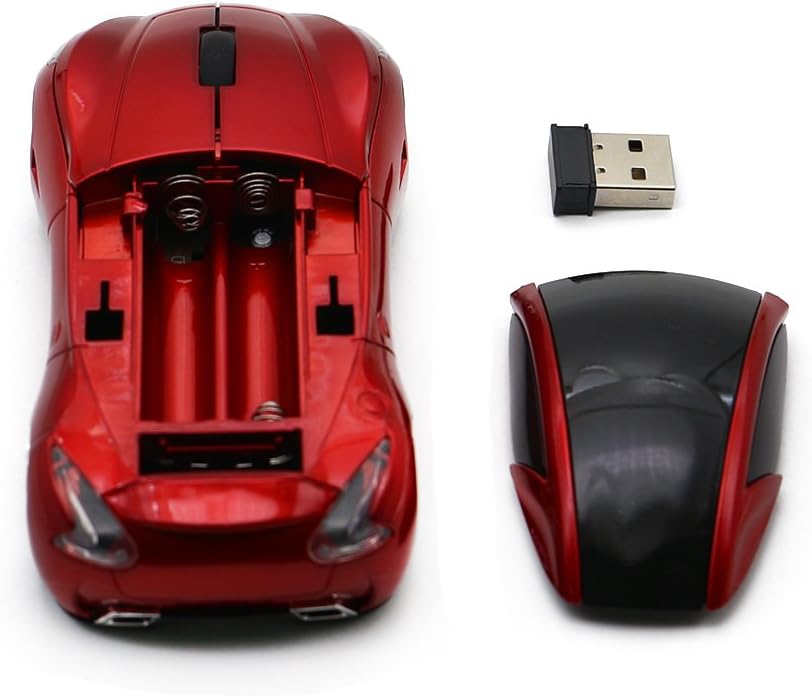 Computer Wireless Mouse Car Design Bluetooth Optical Mice USB 2.4Ghz 2 Button for PC Laptop