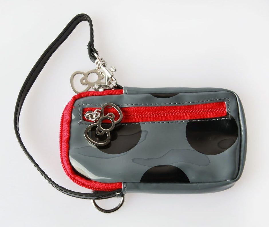 Sanrio Hello Kitty Polka Dot Camera Case or Wristlet Pouch