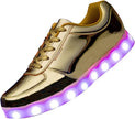Certified Women's Led Light Up Sneaker, Glowing Gold Size 8