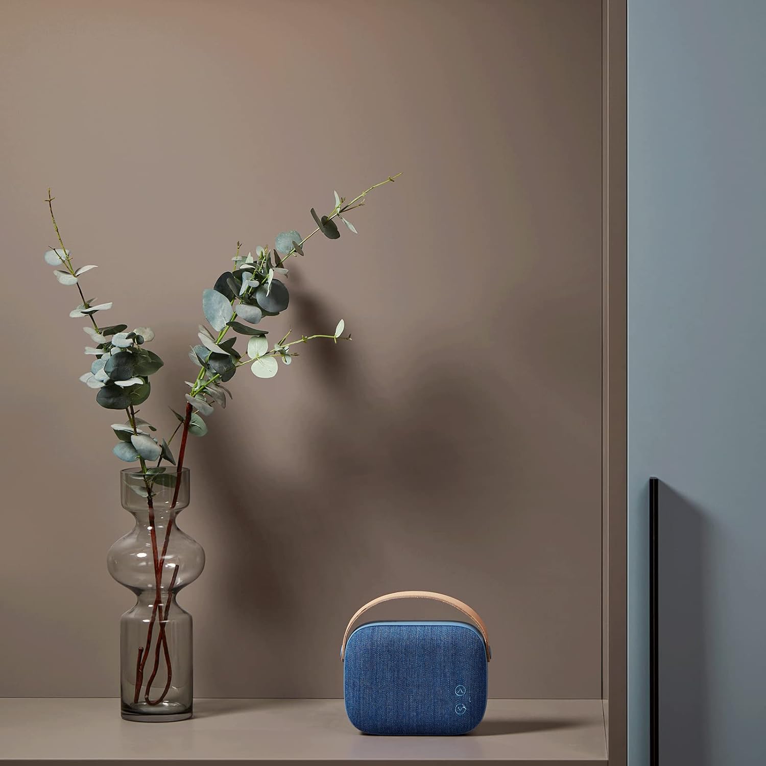 Vifa Helsinki Bluetooth Speaker - Portable Mini Speaker with Handbag Look, IPX4 Waterproof, HD Stereo Sound, Wireless Bluetooth Speaker for Outdoor, Home, Party (Aqua Blue)