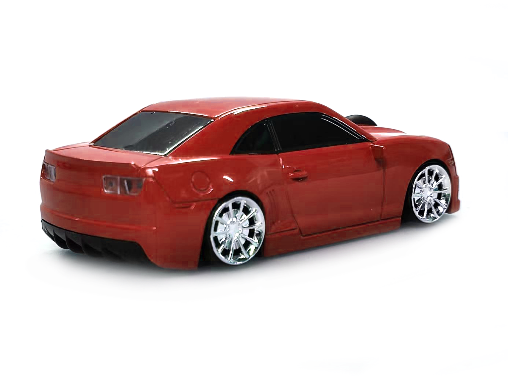 Wireless Bluetooth Mouse Compatible with iOS Windows Android - Works with Computer, Laptop, Tablet, Mobile Phone - Universal Bluetooth/USB Receiver Connectivity (CAM01-RH, Red Hot)