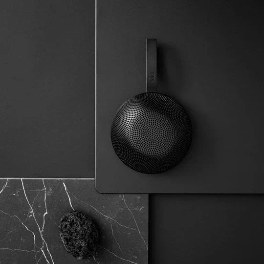 Vifa Reykjavik Bluetooth Speaker - Portable Wireless Mini Outdoor Smart Speaker with Stereo Sound, Nordic Design, Built-in Mic, Hands-free Call, HiFi Audio (Lava Black)