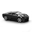 Wireless Bluetooth Mouse Sports Car Style 2.4GHz LED Light Glossy Decoration Desktop Laptop Computer Mouse Optical Mice (Black)
