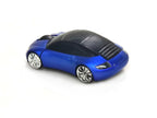 Car Bluetooth Wireless Mouse, 2.4GHz Optical, 2-Button, USB Compatible, PC and Laptop (Blue)