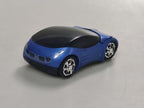 Computer Wireless Mouse Futuristic Car Shape Optical Mice USB 2.4Ghz 2 Button for PC Laptop (Blue)