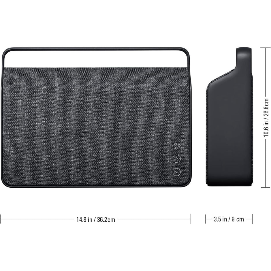 Vifa Copenhagen 2.0 Bluetooth Speaker | Nordic Design | Wireless WiFi Home Speaker | HiFi Audio Multi-Streams Speaker Supports Airplay & DLNA | Slate Black